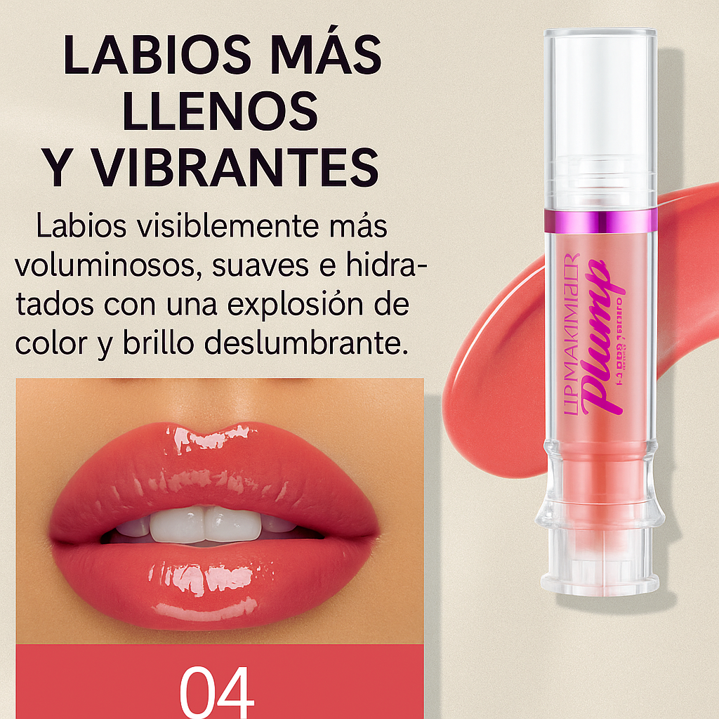 💋 ¡Labios más hidratados y con volumen al instante!