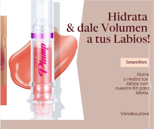 💋 ¡Labios más hidratados y con volumen al instante!